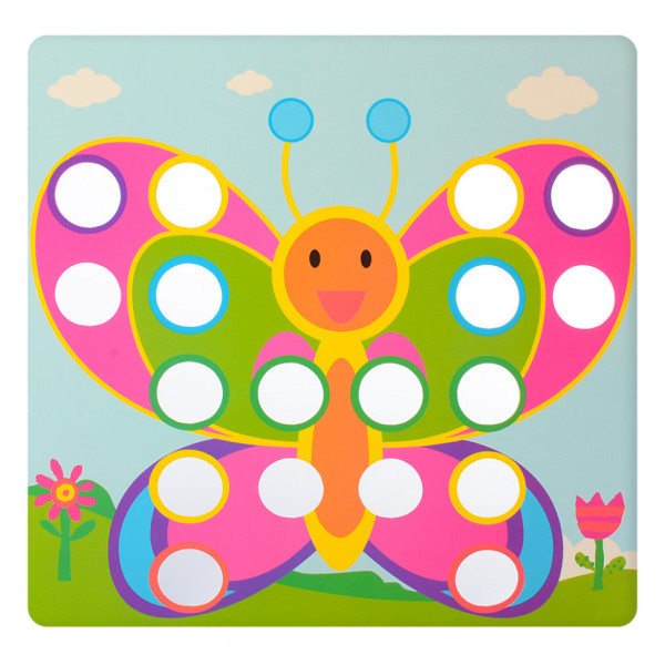 Дитяча мозаїка з вкладишами SK 0005, 46 фішок (SK 0005)