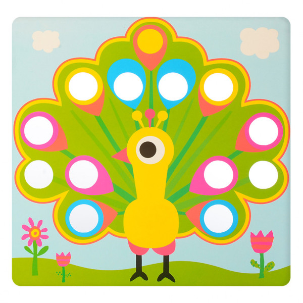 Дитяча мозаїка з вкладишами SK 0005, 46 фішок (SK 0005)