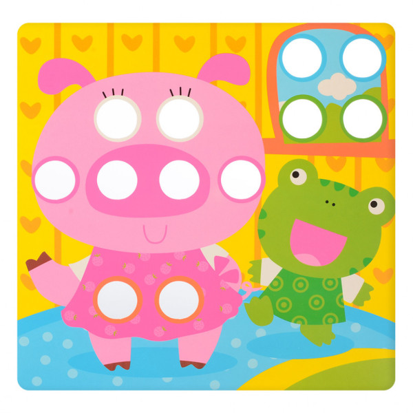 Дитяча мозаїка з вкладишами SK 0005, 46 фішок (SK 0005)