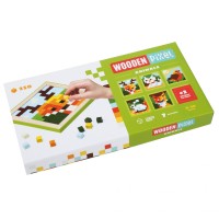 Детская мозаика Cubika «Wooden pixel 3» ANIMALS 14897 деревянная