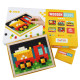 Дитяча мозаїка Cubika «Wooden pixel 4» CARS 14903 дерев'яна