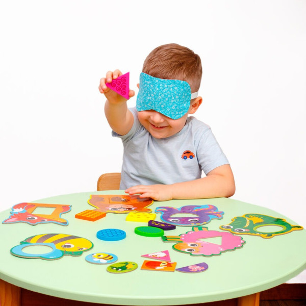 Розвиваюча мозаїка «Звірятка» ZB2002-05 дерев'яна (ZB2002-05)