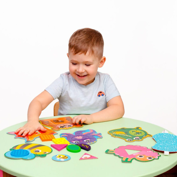 Розвиваюча мозаїка «Звірятка» ZB2002-05 дерев'яна (ZB2002-05)