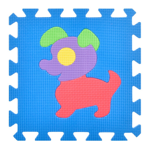 Дитячий килимок Мозаїка "Тварини" M 0376-1, 10 деталей, EVA, 30х30 см (M 0376-1)