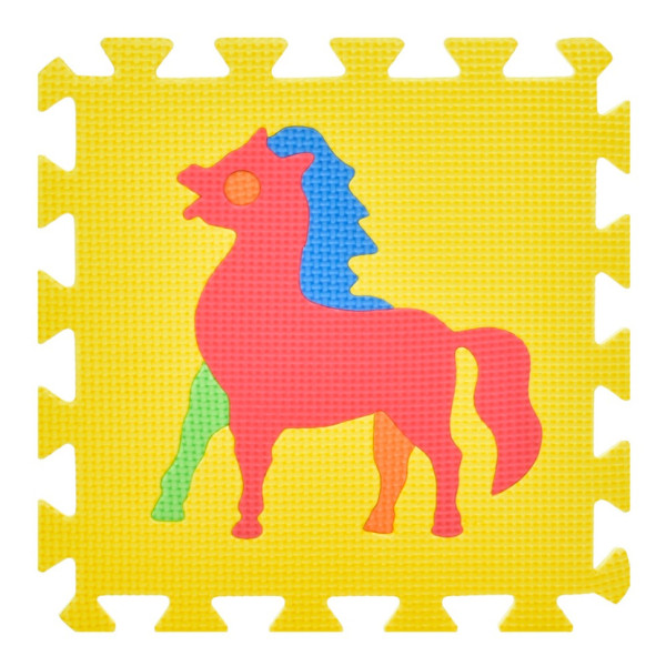 Дитячий килимок Мозаїка "Тварини" M 0376-1, 10 деталей, EVA, 30х30 см (M 0376-1)