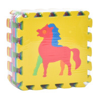 Дитячий килимок Мозаїка "Тварини" M 0376-1, 10 деталей, EVA, 30х30 см (M 0376-1)