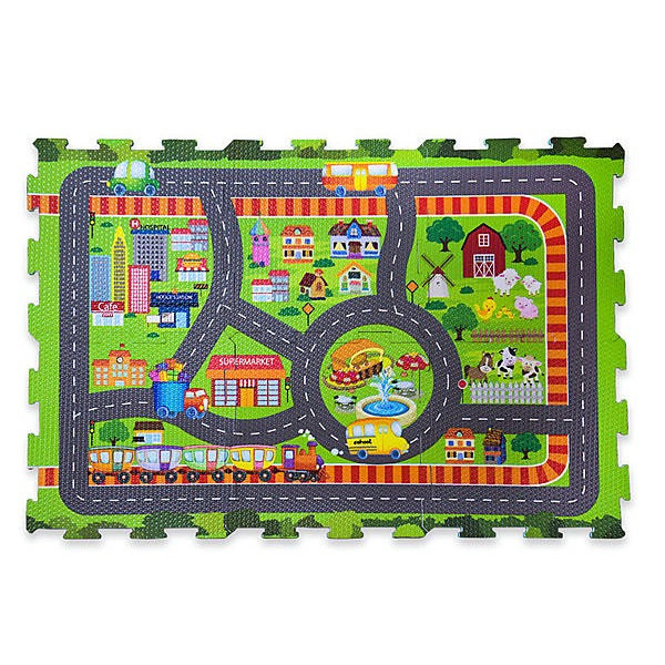 Коврик пазл фомовый EVA1907 6 деталей