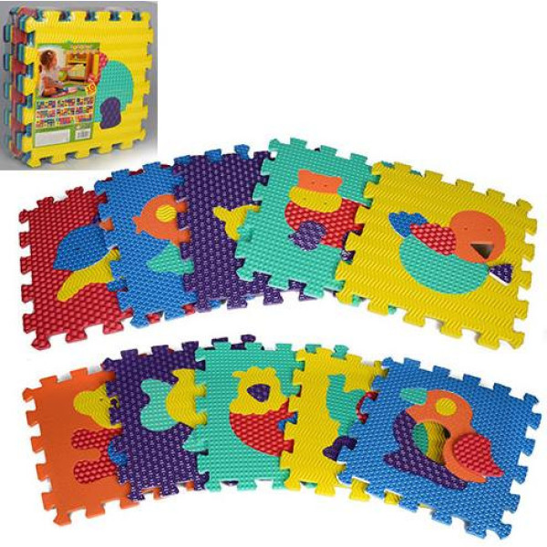 Детский коврик мозаика Животные M 2619  материал EVA