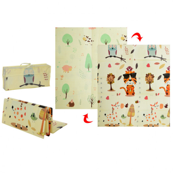 Детский термоковрик складной MR 0586-1  двухсторонний 150-180 см