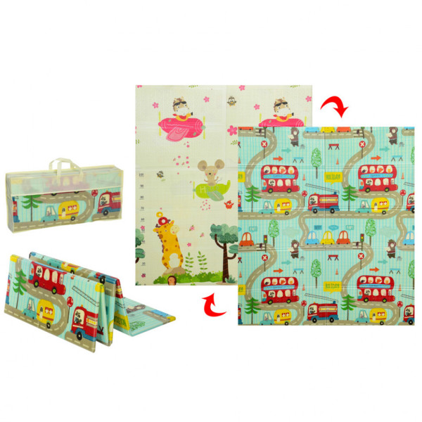 Детский термоковрик складной  MR 0586-2 двухсторонний 150-180 см