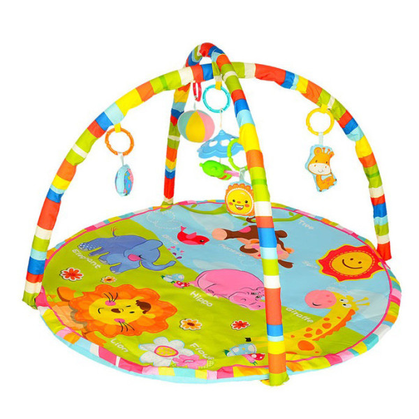 Развивающий детский коврик 658-59-62, подвески 5шт, 83-83 см