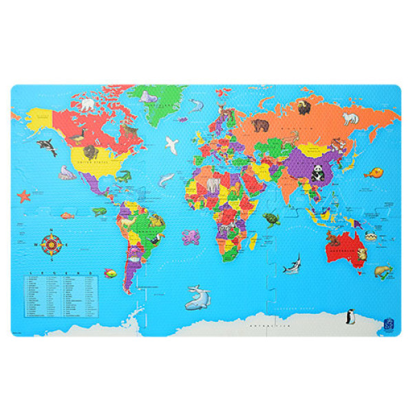 Коврик мозаика Карта мира M 2612 материал EVA