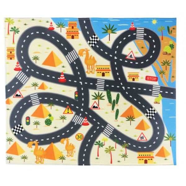 Детский игровой коврик с рисунком дороги 876, 4 вида
