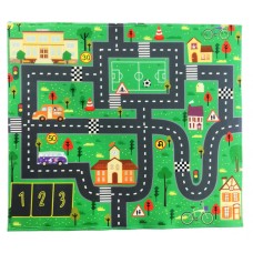 Детский игровой коврик с рисунком дороги 876, 4 вида