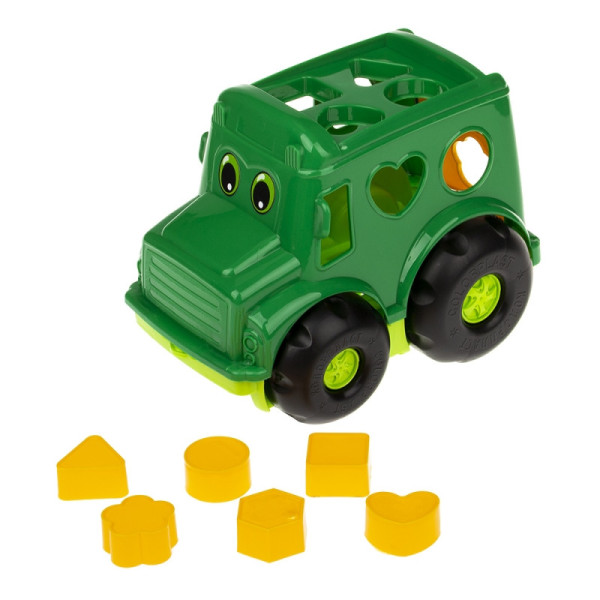 Сортер-автобус "Бусик" №1 Colorplast 0244  Зелений (0244(Green))