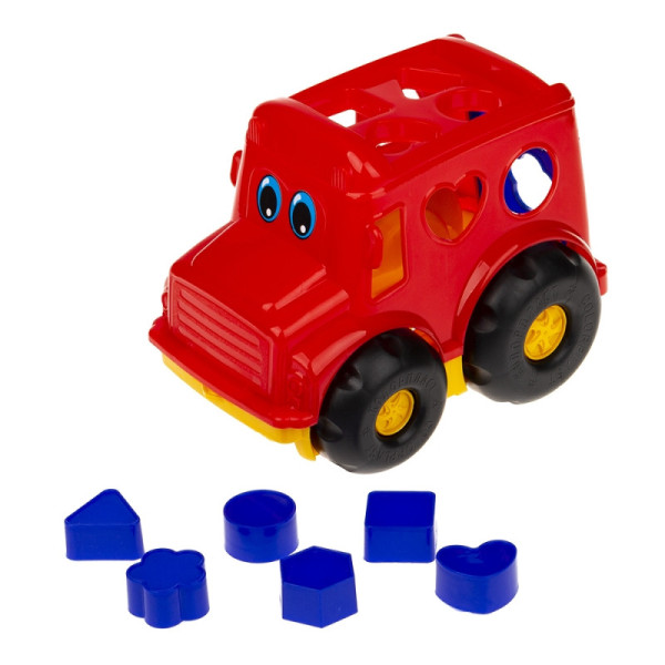 Сортер-автобус "Бусик" №1 Colorplast 0244  Червоний (0244(Red))
