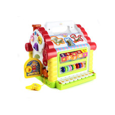 Дитячий ігровий центр"Теремок" 9196 з сортером і звуком Різнокольоровий (9196(Multicolor))