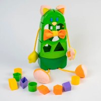 Игрушка развивающая сортер "Котик" 39290, 9 разноцветных фигурок