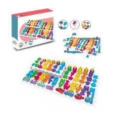 Розвиваюча гра "Логіка-вкладиш 4 в 1" DF80 цифри, букви, фігури, транспорт (DF80)