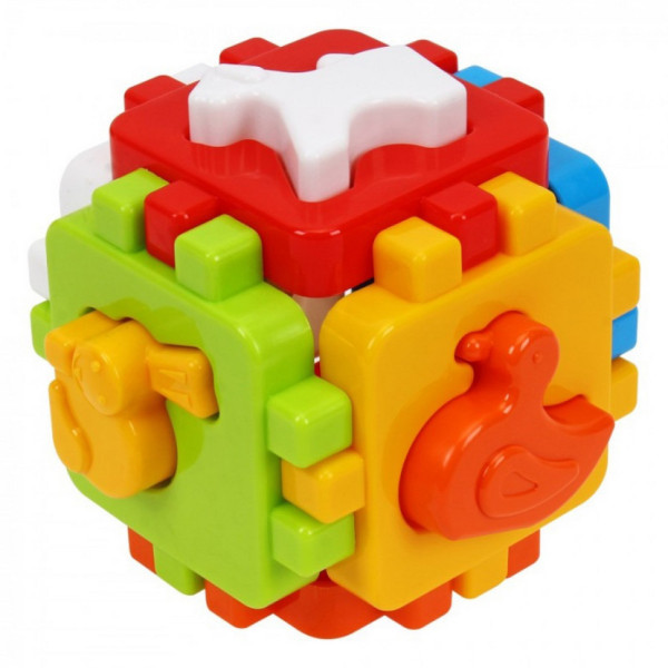 Дитячий розвиваючий кубик "Розумний малюк 1+1" 1899TXK (1899TXK)
