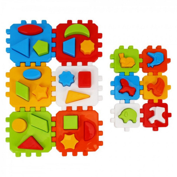 Дитячий розвиваючий кубик "Розумний малюк 1+1" 1899TXK (1899TXK)