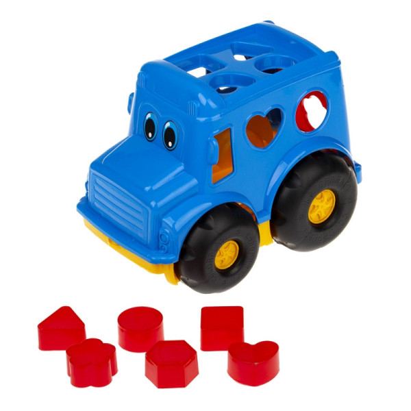 Сортер-автобус "Бусик" №1 Colorplast 0244  Синій (0244(Blue))