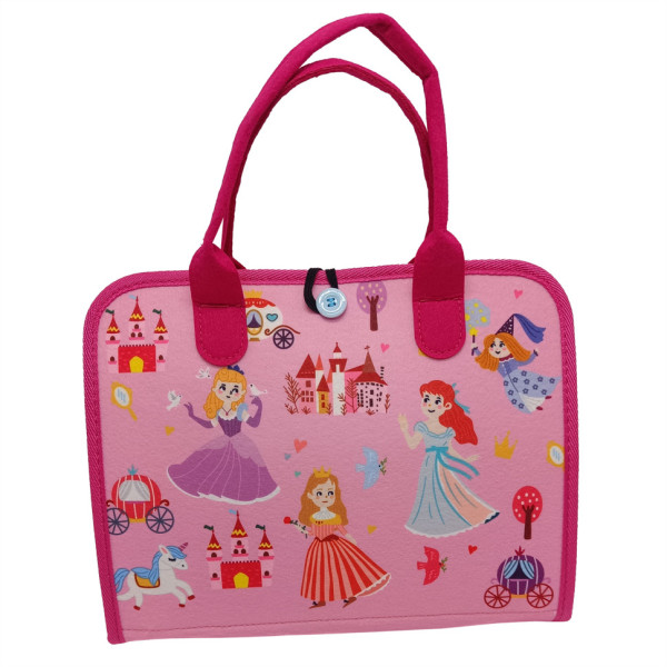 Дитяча розвиваюча сумочка-логіка XX4028 тактильні, розвиваючі вправи, з фетру (XX4028)