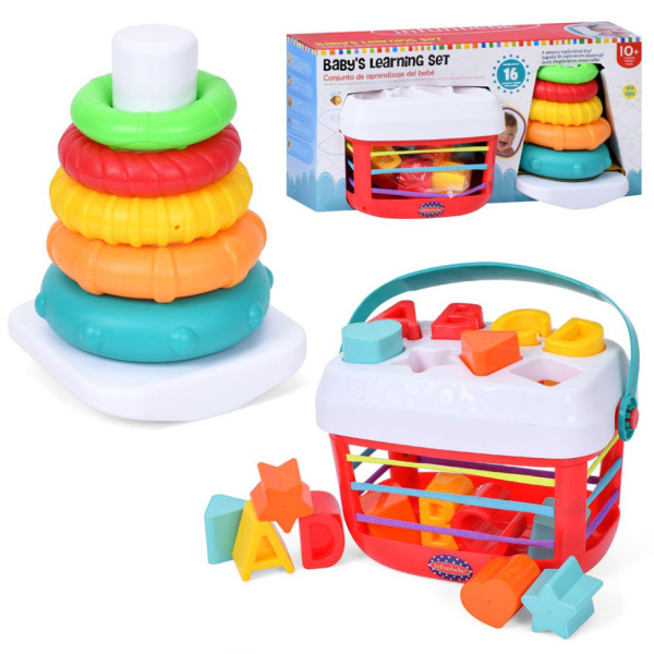 Дитячий розвиваючий "Сортер-пірамідка 2 в 1" PL201C-PLC200 (PL201C-PLC200)