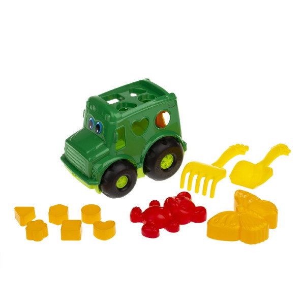 Сортер-автобус "Бусик" №2 Colorplast 0251  Зелений (0251(Green))