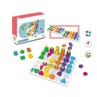 Розвиваюча гра "Логіка-вкладиш 2 в 1" DF78 цифри, букви, фігури (DF78)