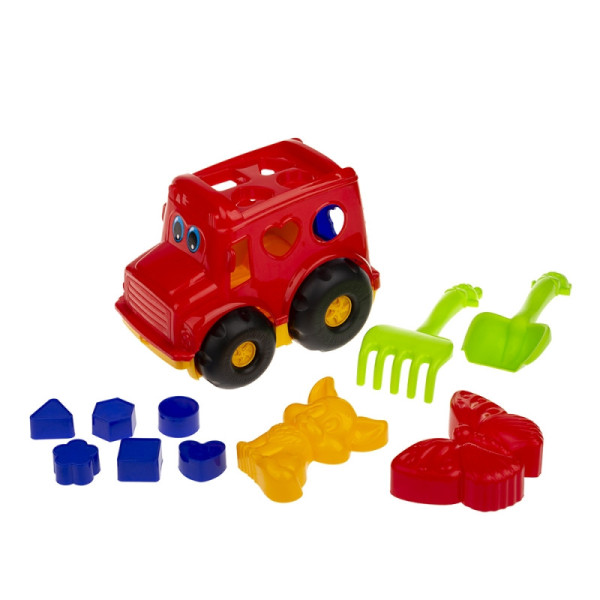 Сортер-автобус "Бусик" №2 Colorplast 0251  Червоний (0251(Red))