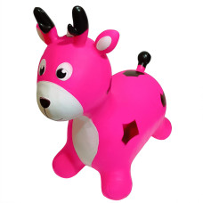 Дитяча іграшка-стрибун "Олень" RB2519 музика, світло Рожевий (RB2519(Pink))