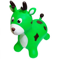 Дитяча іграшка-стрибун "Олень" RB2519 музика, світло Зелений (RB2519(Green))