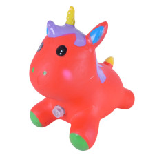 Дитяча іграшка-стрибун "Єдиноріг" RB2520 музика, світло Червоний (RB2520(Red))