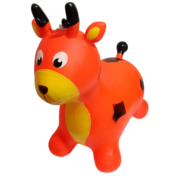 Дитяча іграшка-стрибун "Олень" RB2519 музика, світло Помаранчевий (RB2519(Orange))