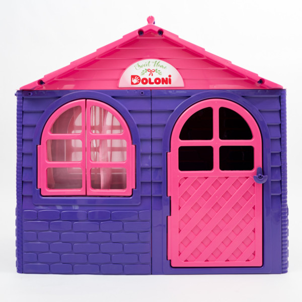 Дитячий ігровий Будиночок зі шторками 02550/10 пластиковий (02550/10)