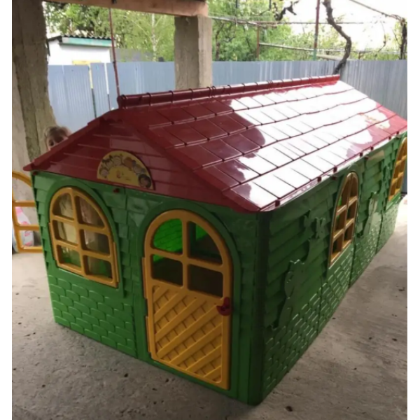 Детский игровой Домик со шторками 02550/23 пластиковый                                                   (02550/23)