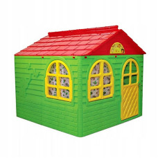 Детский игровой Домик со шторками 02550/3 пластиковый(02550/3)