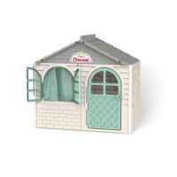 Игровой Домик со шторками Doloni Toys 02550/15 Бело-Бирюзовый
