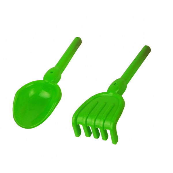 Дитячий набір лопатка і граблі для пісочниці 19240, 24 см (19240)