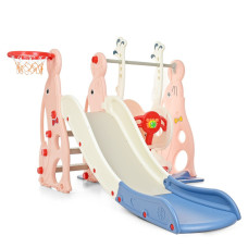 Дитяча гірка-гойдалка WM19020-8 кільце баскетбольне (WM19020-8)