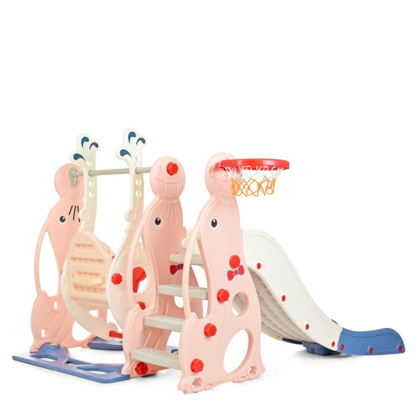 Дитяча гірка-гойдалка WM19020-8 кільце баскетбольне (WM19020-8)