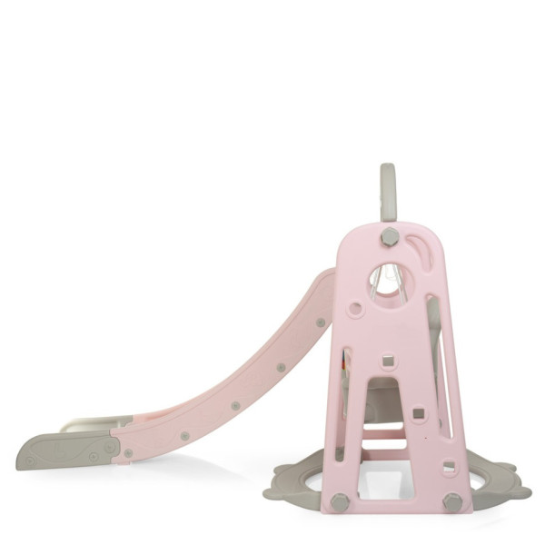 Дитяча гірка-гойдалка YG2020-1-8 пластик, з баскетбольним кільцем (YG2020-1-8)