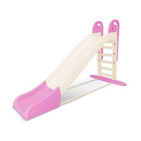 Велика дитяча гірка для катання 014550/22 кремово-рожева, 243 см (014550/22)