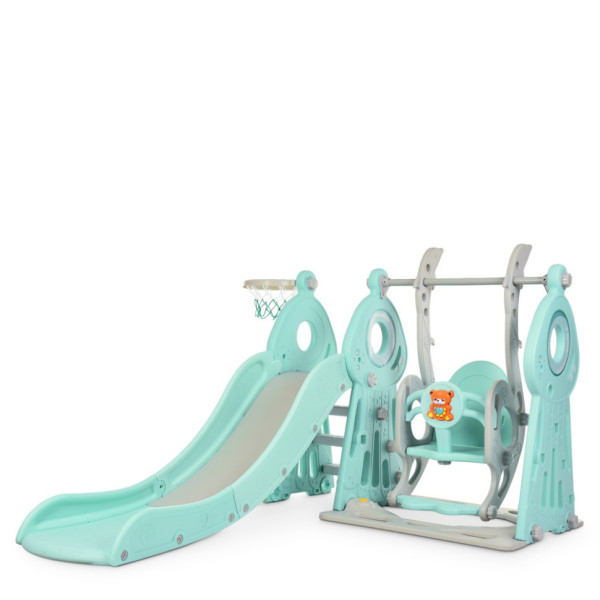 Дитяча гірка-гойдалка WM19011-5 кільце баскетбольне (WM19011-5)