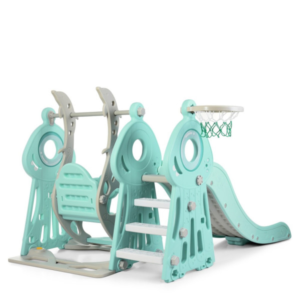 Дитяча гірка-гойдалка WM19011-5 кільце баскетбольне (WM19011-5)