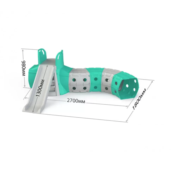 Детская Горка с тоннелем DOLONI-TOYS 01470/, 3 разных цвета