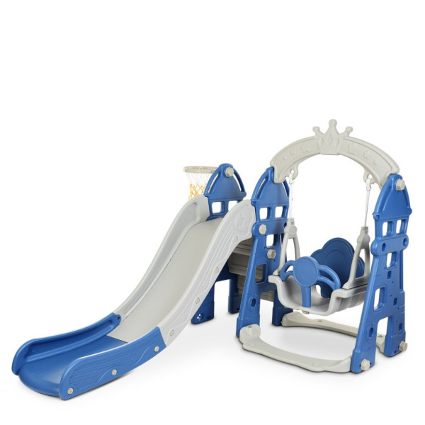 Дитяча гірка-гойдалка HOUSE-4 кільце баскетбольне (HOUSE-4)