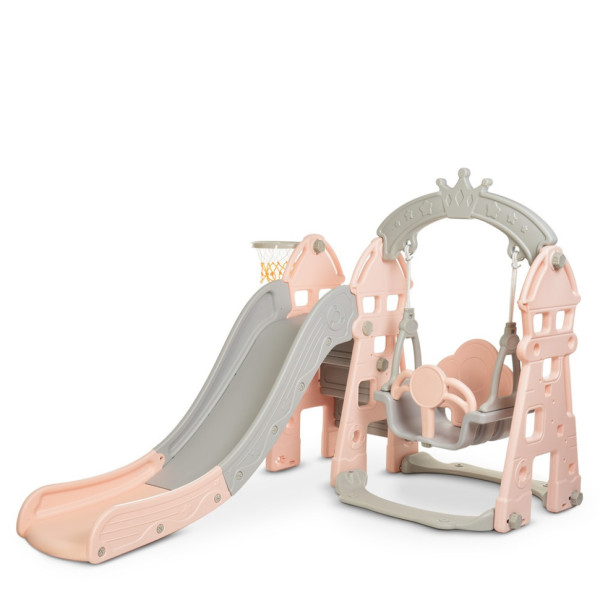 Дитяча гірка-гойдалка HOUSE-8 кільце баскетбольне (HOUSE-8)