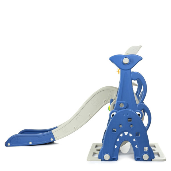 Детская горка-качель WM19083A-4 пластик, с баскетбольным кольцом(WM19083A-4)